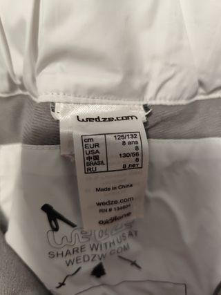 Pantalón esquí niño/a 8 años