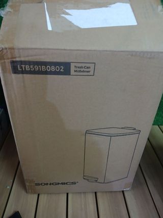SONGMICS LTB591B0802 Cubo de Basura de Baño, 8 L