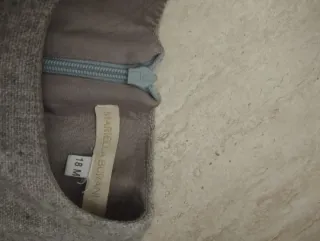 Vestito bambina grigio con fiori rosa