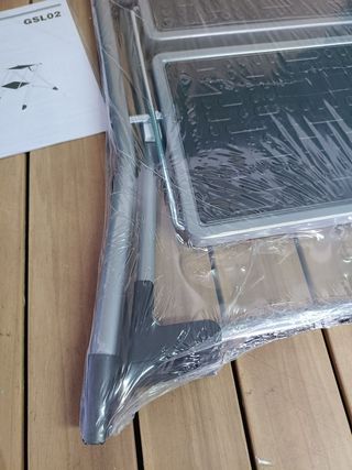 SONGMICS GSL002GY01 Escalera de 2 peldaños Plegabl