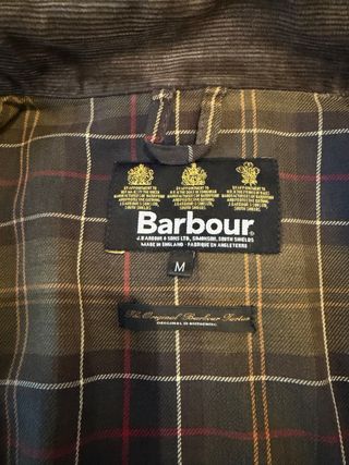 Chaqueta Barbour Wax Marrón/Verde