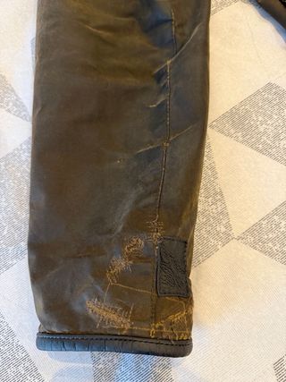 Chaqueta Barbour Wax Marrón/Verde