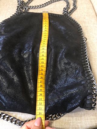 Borsa similpelle scamosciata nera