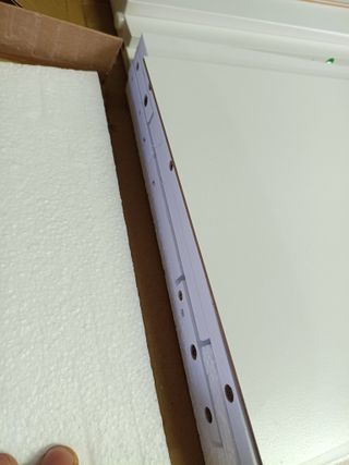 VASAGLE Mesita de Noche, Mesa Auxiliar con Cajón, Asa, Compartimento Abierto, para Dormitorio, Salón, Blanco Nube LET619T14