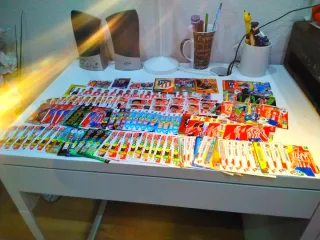 Lote 127 cromos Atlético de Madrid