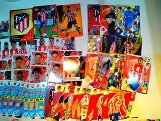 Lote 127 cromos Atlético de Madrid