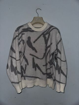 Maglione trama vintage grigio