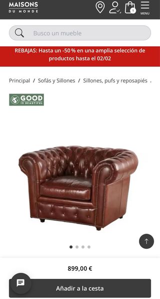 Poltrona Chesterfield in pelle marrone caramelo