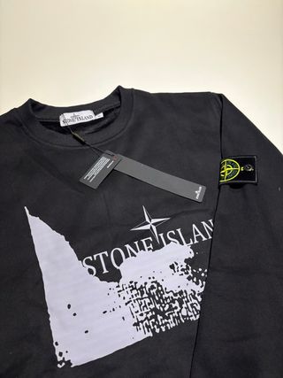 Sudadera Stone Island Negra y Gris
