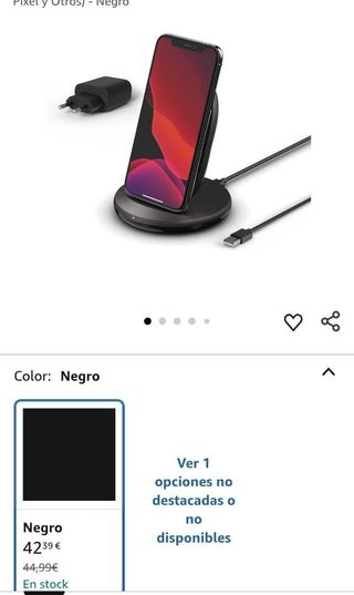 Cargador inalámbrico Belkin 15W