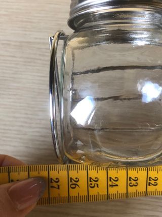 Porta spezie in vetro e metallo