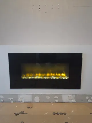 Chimenea LED Vancouver AJ15-S Negra