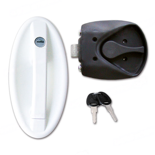 Cerradura FAP 1095 Oval Blanca Completa caravana