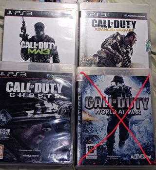 Giochi PS3 Call of Duty: MW3, Ghosts, AW