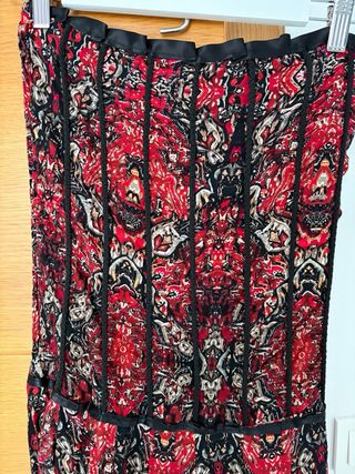 Vestido corsé estampado talla S