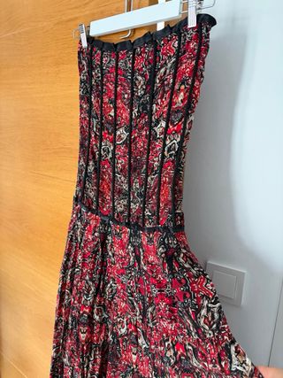 Vestido corsé estampado talla S