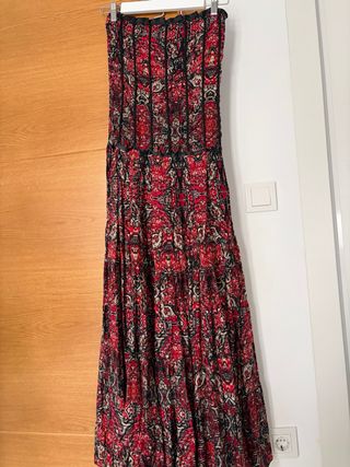Vestido corsé estampado talla S