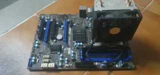 Pantallas y Soporte Doble Brazo Monitor Negro