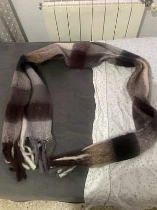 Bufanda de lana y cachemira a cuadros