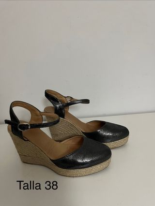 Zapatilla en piel Yute Talla 38