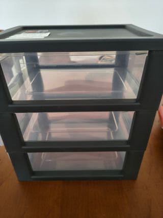 Sundis TAG TOWER formato A5, 3 cajones con portaetiquetas y sistema anticaída, Gris antracita