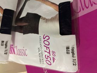 Collant Classic 50 den BLU Taglia 1/2