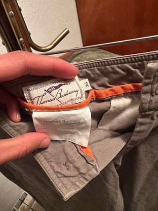 Pantalones Burberry Verde Oliva