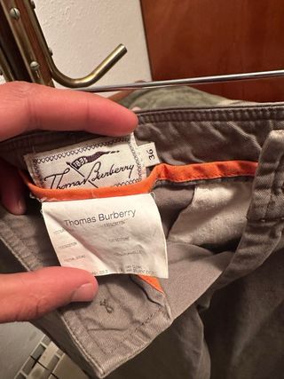 Pantalones Burberry Verde Oliva