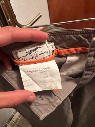 Pantalones Burberry Verde Oliva