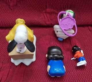 Lotto Figure Snoopy Lucy Peanuts Vintage