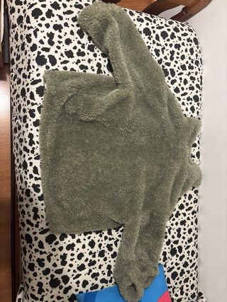 Abrigo borrego verde oliva Stradivarius