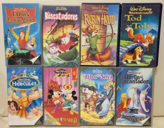 Películas Disney VHS (Español) - 38 Títulos