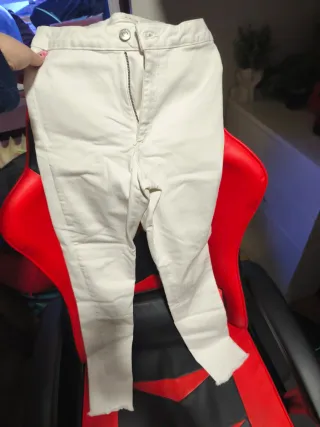 Pantalones vaqueros blancos 11-12 años
