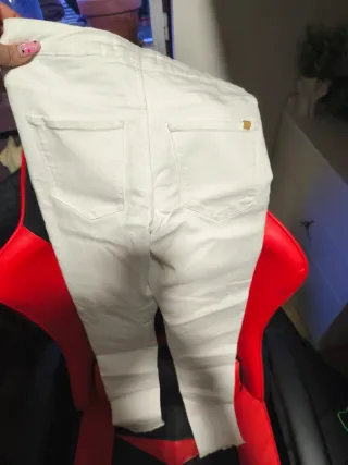 Pantalones vaqueros blancos 11-12 años