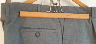 Pantalón de vestir gris hombre