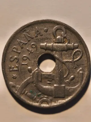 Moneda 50 céntimos año 1949