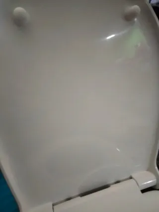 Tapa y asiento para WC de PVC blanca