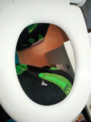 Tapa y asiento para WC de PVC blanca