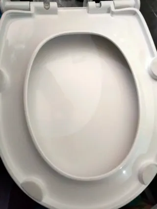 Tapa y asiento para WC de PVC blanca