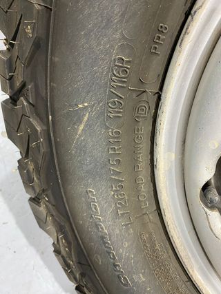 2 Neumáticos Bf Goodrich 265/75 R16 119/116R