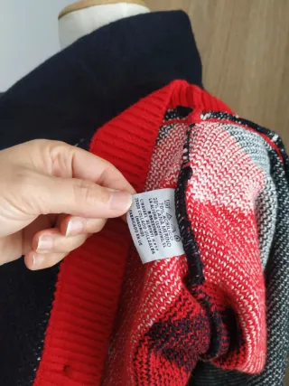 Capa/Poncho Punto Lana Merino 2 en 1 Talla S