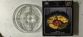 Plato de aperitivo de cristal