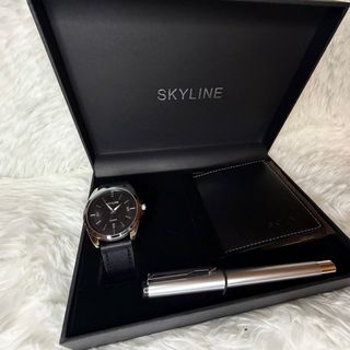 Set de Regalo SKYLINE: Reloj, Cartera y Bolígrafo
