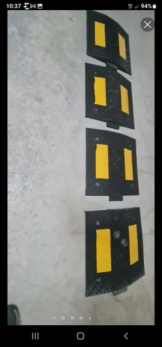 Badénes caucho, 50x50x4cm,evita roces,reductores