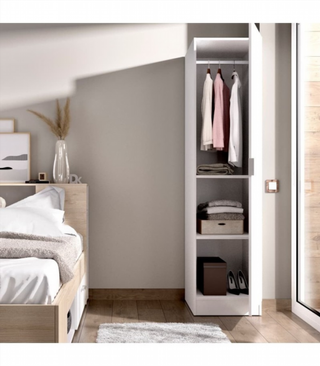 Armario 1 Puerta 41 x 52 x 184 cm. Blanco