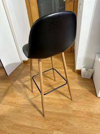 Taburetes JYSK Altos Negros x4