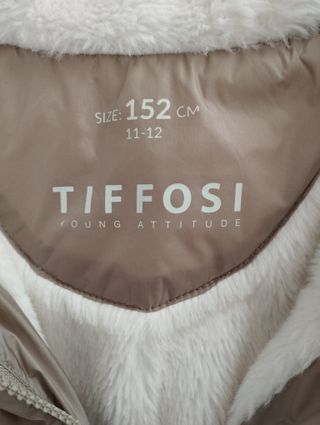 Abrigo Tiffosi niña beige talla 11-12 años
