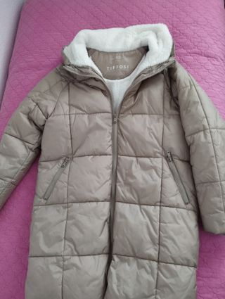 Abrigo Tiffosi niña beige talla 11-12 años