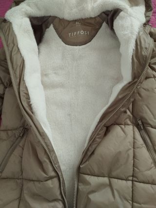 Abrigo Tiffosi niña beige talla 11-12 años