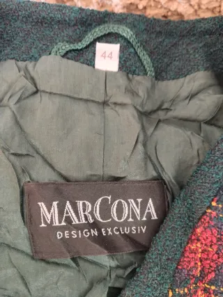 Blazer cuadros verde y rojo mujer